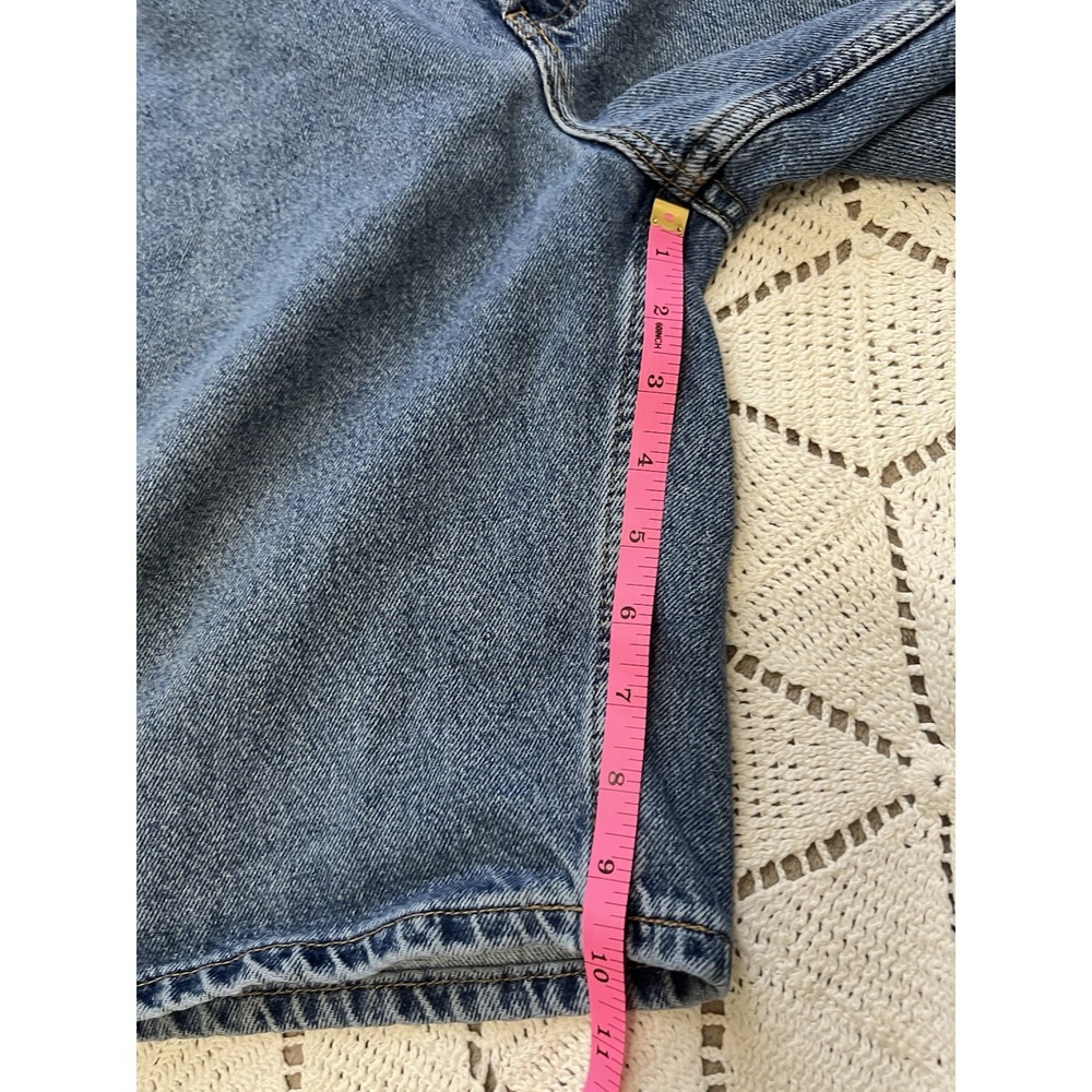 100% Cotton Vintage Tommy Hilfiger Denim Shorts Mens 36 USA 90s Baggy‎ Jean Y2K - Picture 6 of 8